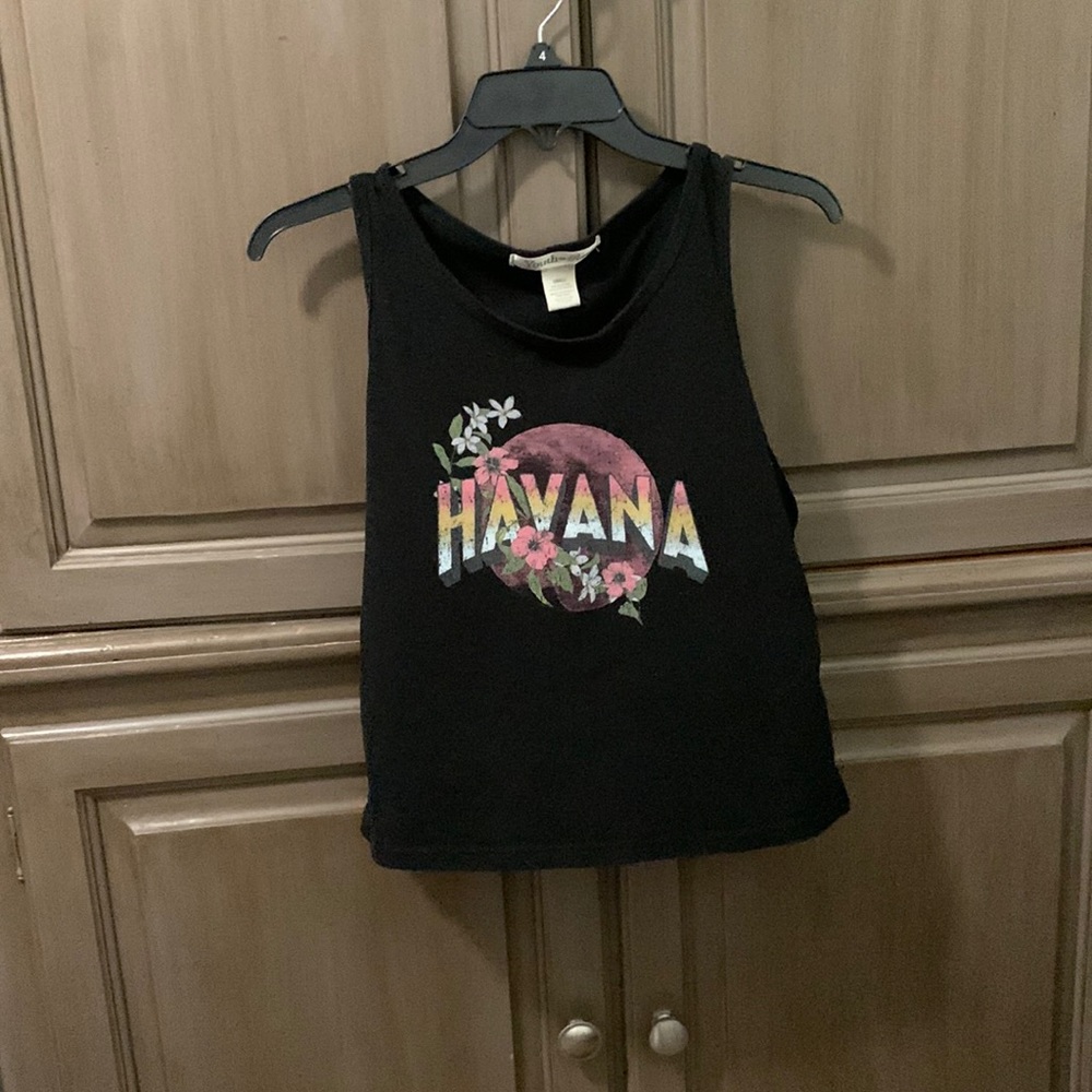 Havana graphic short tank top